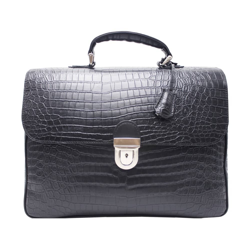 Leather briefcase business briefcase